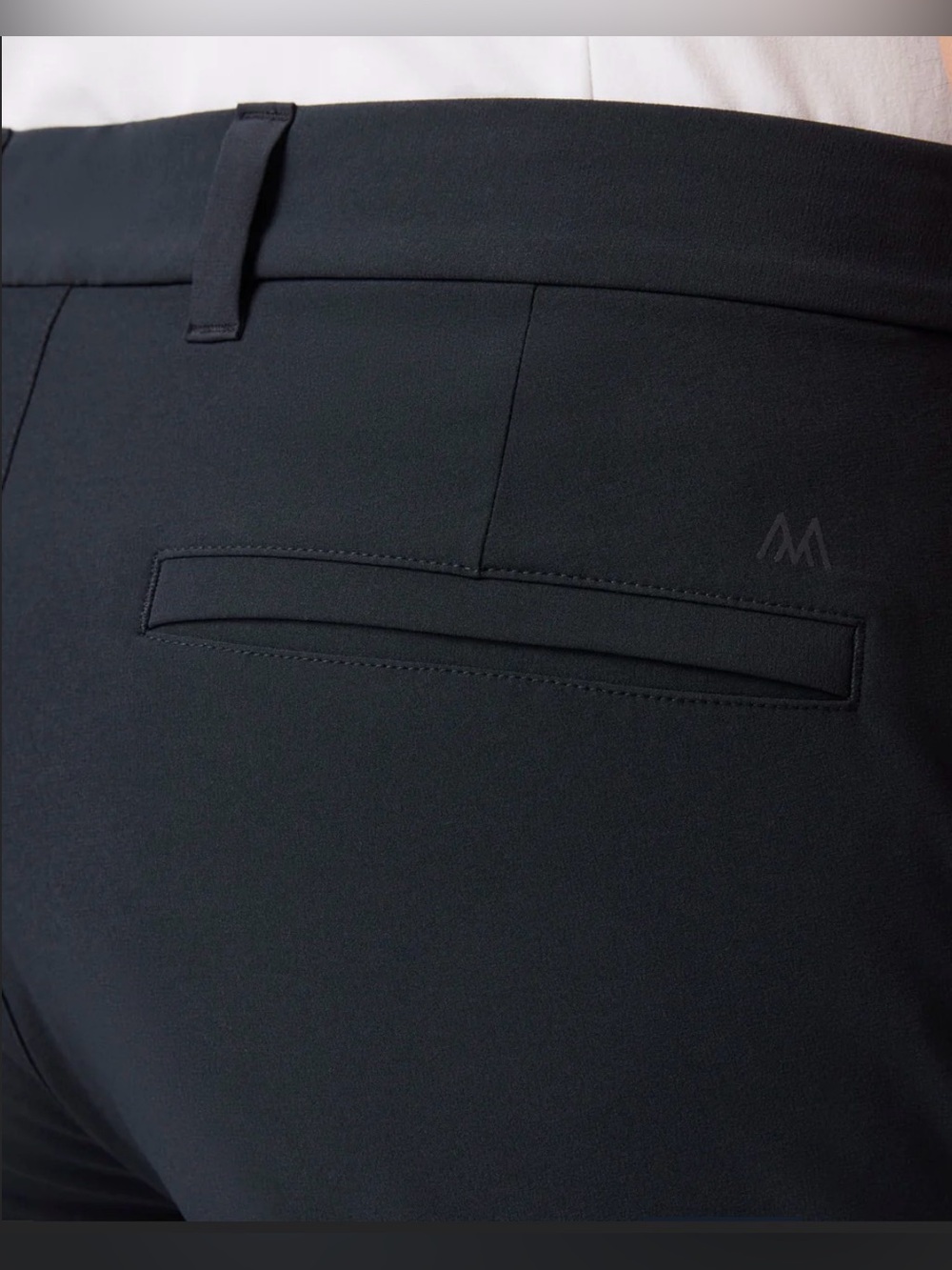 Mizzen Main Helmsman Black Flat Front Performance Shorts 9 inch Inseam - Picture 4 of 6